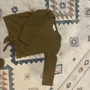 Madewell Olive Long Sleeve Tee